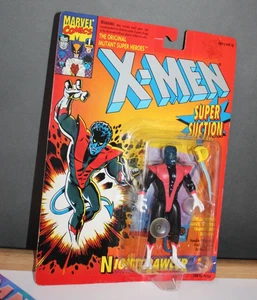 Marvel X-Men Super Suction Nightcrawler With Trading Card Toy Biz 1993 Sealed - Bild 1 von 5