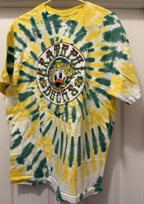正品 Nike x Grateful Dead x University Oregon Ducks & Roses 领带染料衬衫 — 第 1/4 张图片