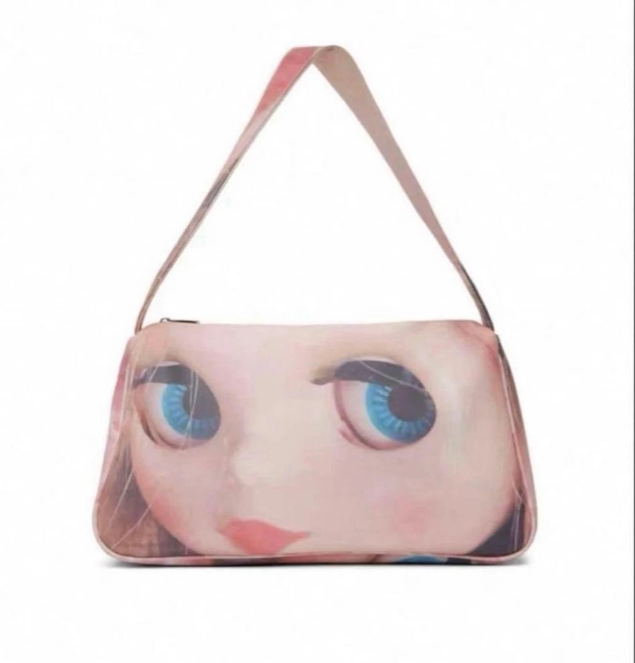 I’M SORRY by Petra Collins Blythe Doll Print Bag SSENSE Pink JennyFax Edition - Image 1 of 4