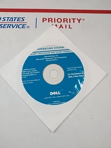 Dell Windows XP Professional SP3 Reinstallation Disk No Key New Disc CD Service - Picture 1 of 2