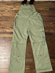 Rosie's Workwear Women's Convertible Knee-Pad Pockets Zip Overalls Green Size XL - Picture 1 of 9