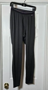 Patagonia Capilene Midweight Bottoms Men's Size Small Black Base Layer Heiq Mint - Picture 1 of 5