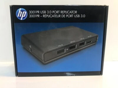 HP 3001PR USB 3.0 Port Replicator w/ AC Adapter **NEW** - Image 1 of 4