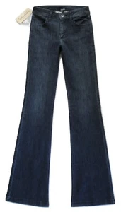 New Splendid Size 24 Flare Leg Jeans Knit Denim Pants Stretch Vintage Dark Wash - Picture 1 of 3