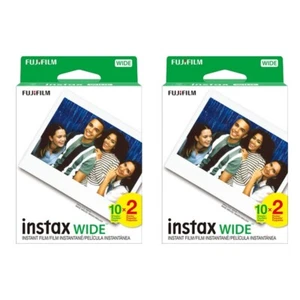 40 Sheets Fujifilm Instax Wide Instant Color Film for Fuji 300, 210, 200 Camera - Picture 1 of 4