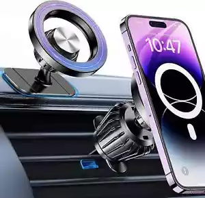 for Magsafe Car Mount【20 Strong Magnets】Magnetic Phone Holder for Car Phone Hold - Picture 1 of 10