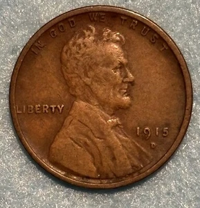 1915 D - Lincoln Wheat Penny - G/VG X-277 - Picture 1 of 3