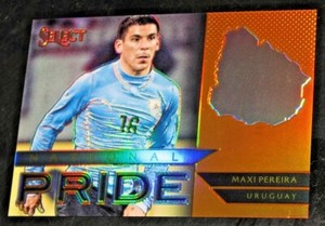2015-16 Select National Pride Maxi Pereira ORANGE # /149 Prizm Uruguay