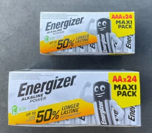 Energizer AA AAA 24 Packs Batteries Alkaline Power LR6 Expiry Date 2031/2032 - Picture 1 of 12