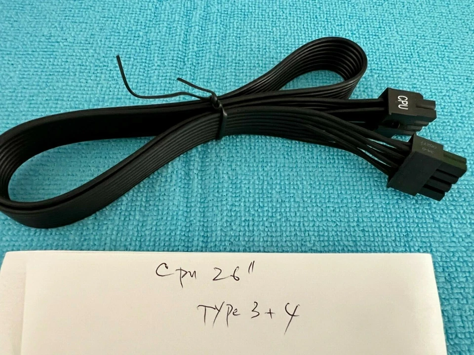 Corsair CPU POWER CABLE 8 pin to 4+4 pin for Corsair Type 4 , Type 3 series - Image 1 of 1