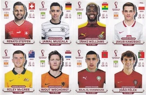 Pegatina Panini Qatar Mundial Actualización 2022 Jamal Musiala - Joao Felix - Weghorst - Imagen 1 de 2