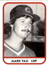 1981 Quad City Cubs TCMA #24 Mark Vaji Cleveland Ohio OH Baseball Card