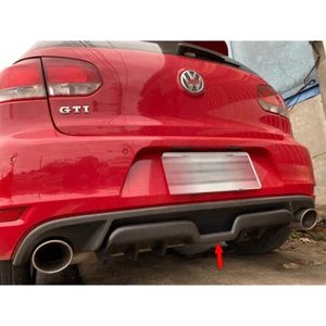Fit For VW GOLF MK6 VI GTI Rear Bumper Diffuser Spoiler Painted Black 2008-2012 - Picture 1 of 12