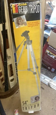 Vintage KODAK Lightweight Gear Camera Tripod 54" In Box #80009 - Image 1 of 4