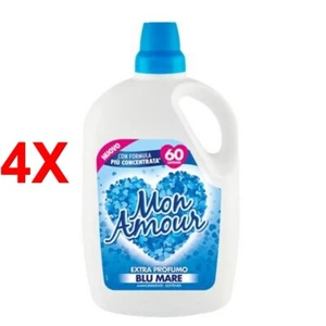4 X Mon Amour Meerblau WeichspÜler 60 WÄschen 3000 Ml - Bild 1 von 1