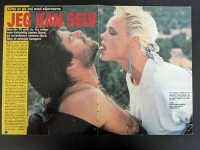 BRIGITTE NIELSEN Gitte Great Danish Clippings Articles J413 - Imagen 1 de 2