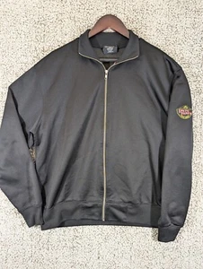 POLO JEANS CO. RALPH LAUREN Suéter Para Hombres Grande Negro Cremallera Completa Chaqueta Bomber Defecto - Imagen 1 de 10