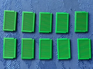 10 x Lego (3856) Fensterläden in grün - Bild 1 von 2