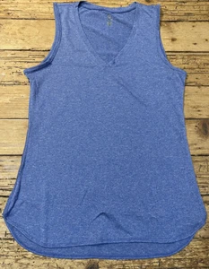 Balance Collection Heathered Blue V-Neck Tank Top Size L - Picture 1 of 5