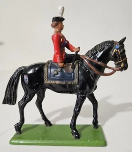 Vintage 1988 W BRITAINS Metal Queen Elizabeth Mounted On A Black Horse - Picture 1 of 9
