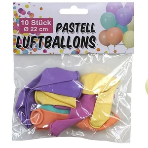 10 Stück Pastell Premium Luftballons in verschiedenen Farben Naturlatex 20-25cm - Bild 1 von 2
