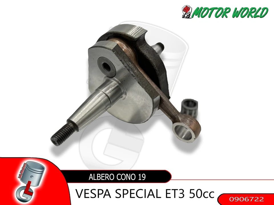 ALBERO MOTORE TIPO ORIGINALE CONO 19 PER VESPA 50 SPECIAL L R N - Immagine 1 di 1