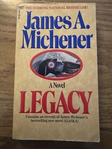 Legacy by James A. Michener (1988, Paperback Book) Mass Market- VG Condition - Picture 1 of 6