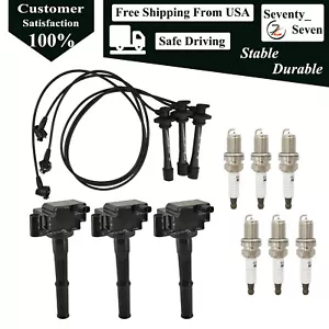 UF156 3pcs Ignition Coil and Iridium Spark Plug For 1995-2004 Toyota Tacoma 2.4L - Picture 1 of 7