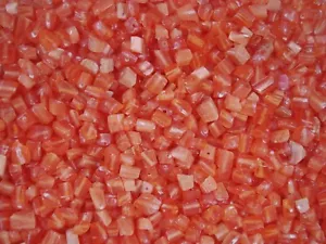 Cats Eye Chips Orange 50g Spacer Jewelry Jewellery Beads Necklace - Foto 1 di 2