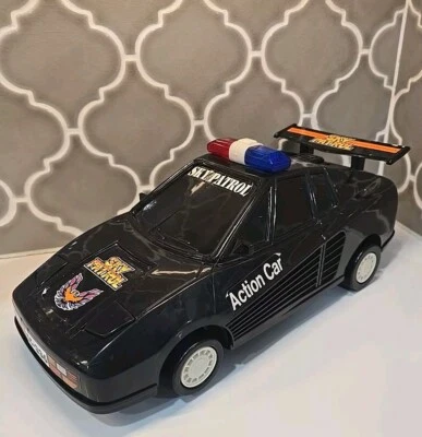 Vintage SKY PATROL Action Car Battery Operated, 32 Cm. Taiwan 1983 Working! - Image 1 of 4