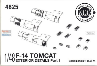 MCC48025 1:48 Mini Craft Collection F-14 Tomcat Exterior Details Set Part 1 - Image 1 of 4