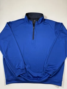 Zero Restriction Jacket Mens XL Blue 1/4 Zip Performance Tour Series Golf Logo - Picture 1 of 8