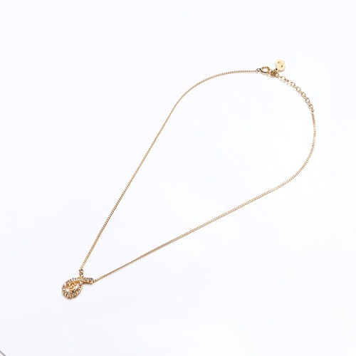 Collana Christian Dior CD logo strass oro WS10744