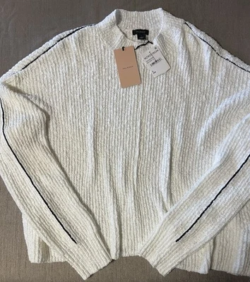 Suéter Pullover HALOGEN Nordstrom, Mujer S, Nuevo Blanco Marfil, Cuello Simulado Nueva Etiqueta Foto 1 de 4