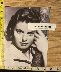 Ingrid Bergman Actress Headshot Publicity Scene Book Photograph - Picture 1 of 1