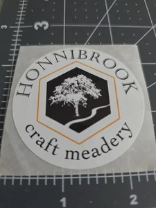 HONNIBROOK MEADERY Co Sticker ~NEW! Craft Beer Brew Brewery Logo Decal - Picture 1 of 4
