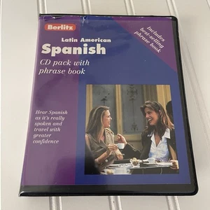 1998 Berlitz Latin American Spanish CD Pack Phrase Book VERY GOOD - Picture 1 of 11