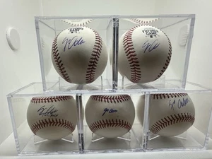 Jo Adell Autographed Signed ROMLB 5 Baseball Lot Angels JSA with Display Cubes - Picture 1 of 9