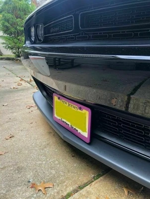 No Drilling License Plate Mount Brackets Fit 2015-2022 Dodge Challenger SXT SRT - Image 1 of 4