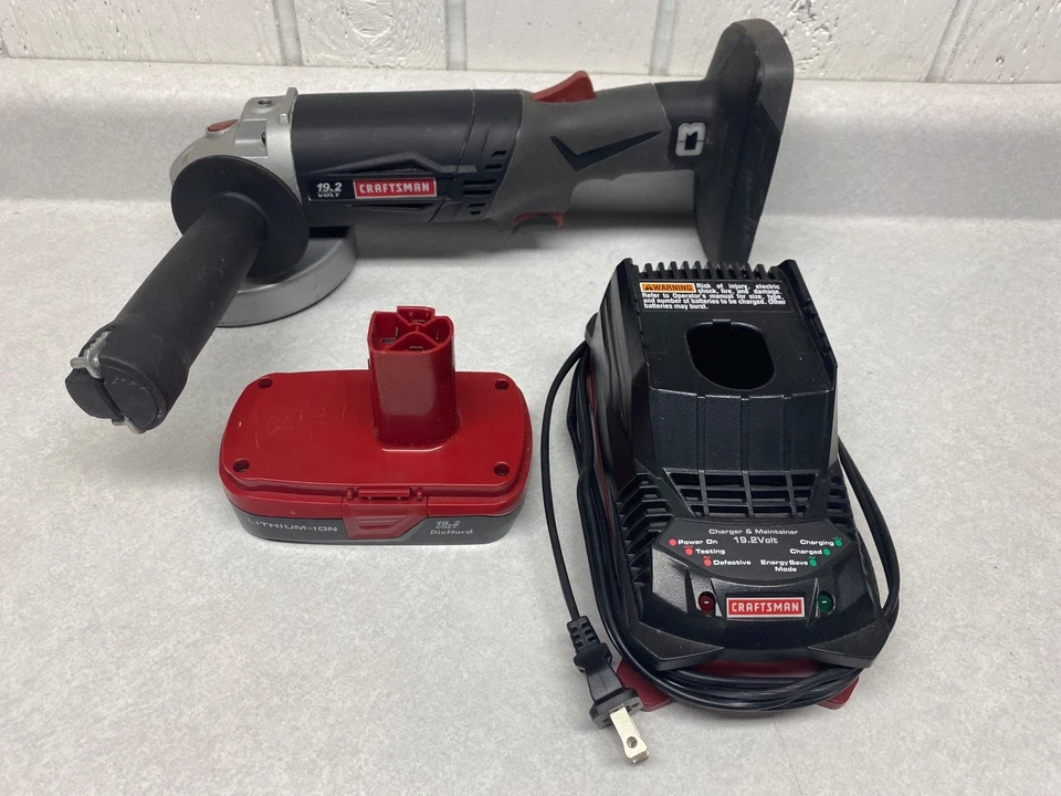 Craftsman 19.2v  C3 -  4 1/2" Angle Grinder  w/ Battery & Charger  (Box 1) - Image 1 of 1