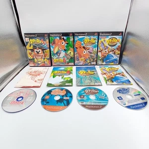 Crash Bandicoot 4 5 Tag Team & Nitro Kart Lot of 4 PS2 Japanese CIB Complete - Picture 1 of 5