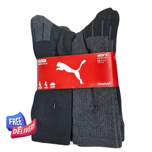 Puma Men's CREW Sports Socks 6 Pack UK Size 9 - 11 - Picture 1 of 2