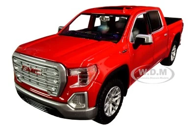 2019 GMC SIERRA 1500 SLT CREW CAB PICKUP RED 1/24-1/27 DIECAST BY MOTORMAX 79361 - Image 1 of 4