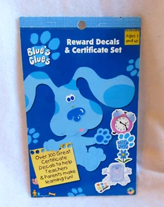 Vintage Blues Clues Reward Decals & 8 Zertifikate 17 Seiten Sticker 1998 gebraucht - Bild 1 von 5