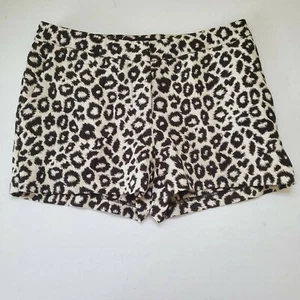 W118 by Walter Baker Cheetah Animal Print Shorts SZ 9 Black/Cream  - Picture 1 of 10