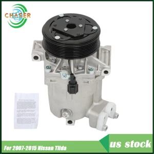 A/C Compressor For Nissan Versa  2007-2012 For Nissan Tiida 2007-2015 92600CJ60A - Picture 1 of 13