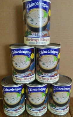 Chincoteague Shrimp Bisque 15 oz, with Free Shipping 6 cans - Image 1 of 4