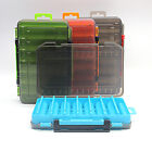Fishing  box 14 Compartments Fishing Accessories Hook Storage Case Double Sided