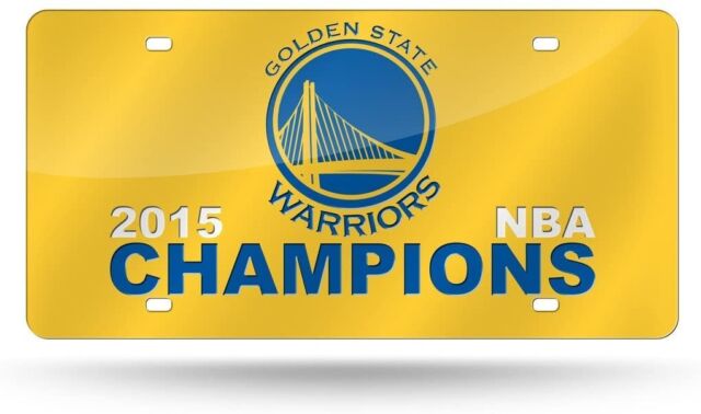 WinCraft Golden State Warriors 2022 NBA Finals Champions Logo Metallic  Laser Cut Acrylic License Plate