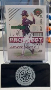 2024 Panini Prospect Edition Baseball Jurrangelo Cijntje Prospect Ticket #188 - Picture 1 of 2